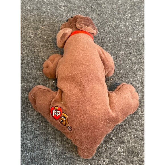 VTG Tonka Pound Puppies Dog Brown Miniature Plush Stuffed Animal Toy - Picture 6 of 11